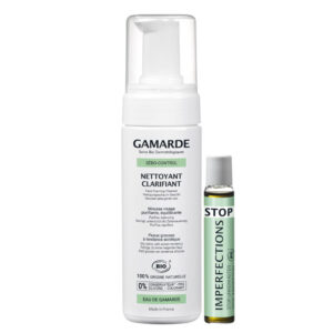 Za balansirajuću negu masne i aknozne kože - balansirajuća pena za aknoznu kožu od 160 ml i Stop imperfection od 10 ml.